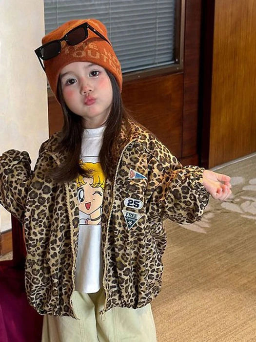 Little Foxx – Wappen Leopard Jacket