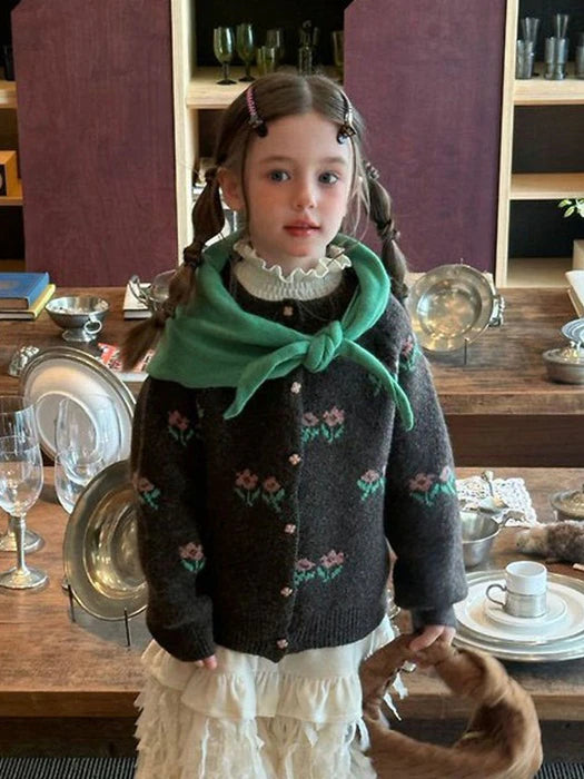 Little Foxx – Two Flowers Floral Cardigan