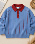 Little Foxx – Trendy Striped Collar Knit