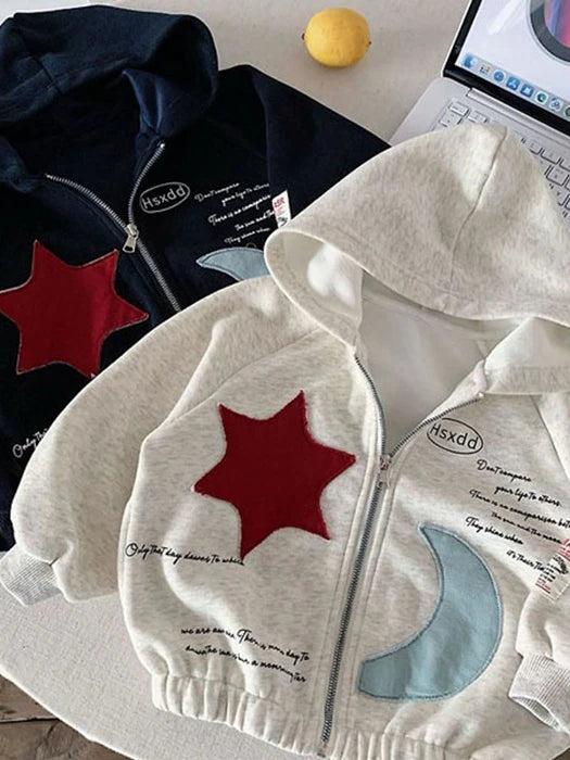 Little Foxx – Star &amp; Moon Zip-up Jacket