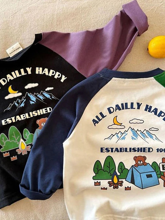 Little Foxx – Colorblock Camping Tee