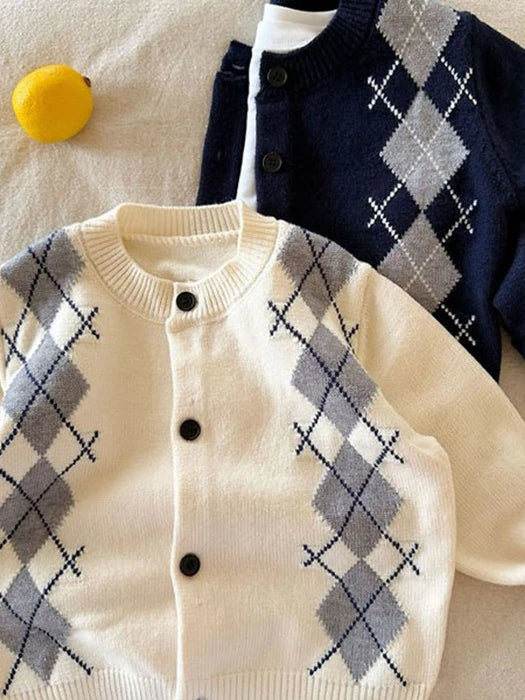 Little Foxx – Argyle Classic Cardigan