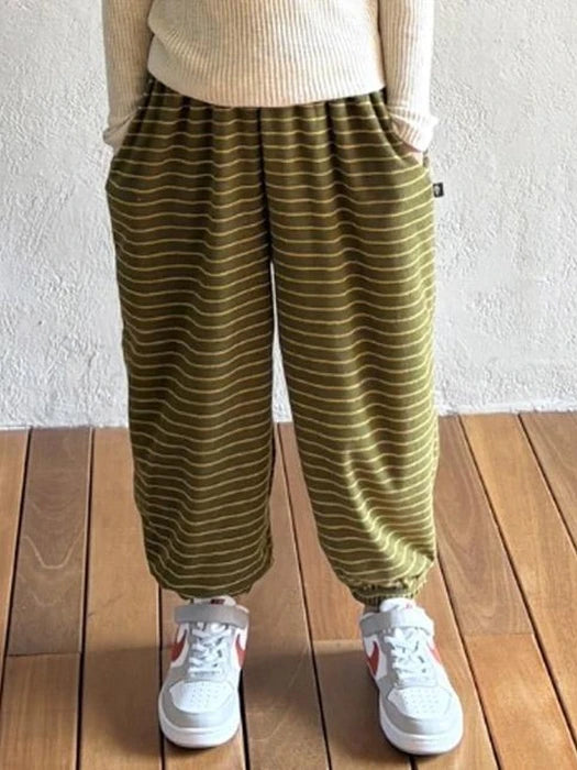 Little Foxx – Terry Striped Jogger Pants