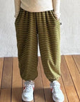 Little Foxx – Terry Striped Jogger Pants