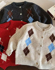 Little Foxx – Rhombus Collar Cardigan