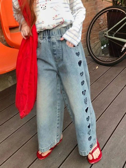 Little Foxx – Hearts Denim Pants