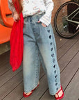 Little Foxx – Hearts Denim Pants
