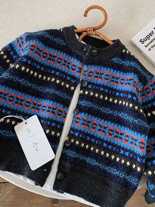 Little Foxx – Jacquard Knit Cardigan