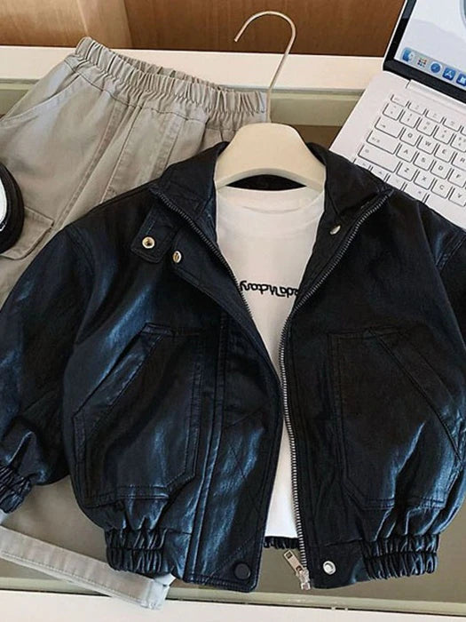 Little Foxx – Sky Leather Jacket