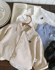 Little Foxx – Whale Embroidery Shirt