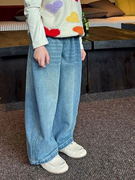 Little Foxx – Simple Loose Denim Pants