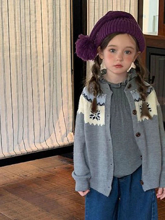 Little Foxx – Snowflake Knit Cardigan