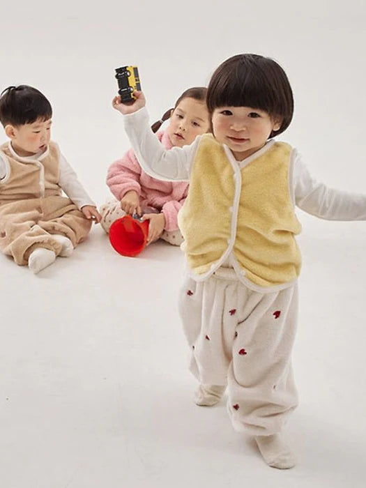 Little Foxx – Cozy Embroidered Jogger Pants