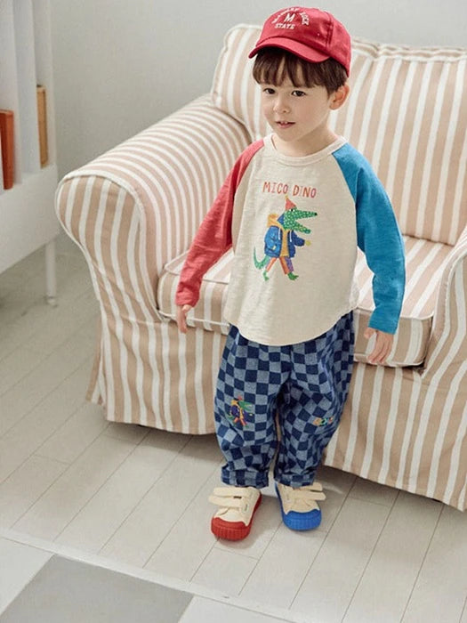Little Foxx – Check Denim Pants