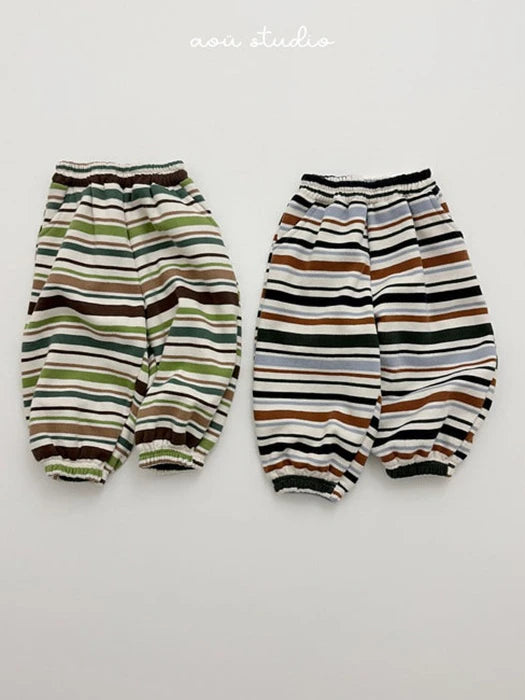 Little Foxx – Mozzi Striped Jogger Pants