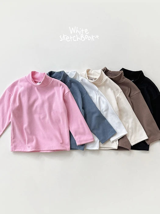 New Half Neck Peach Turtleneck