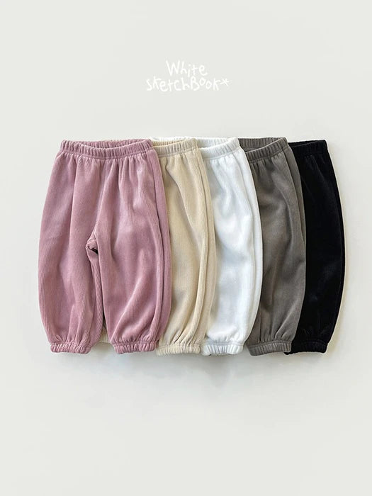 Little Foxx – Ribbed Mink Jogger Pants