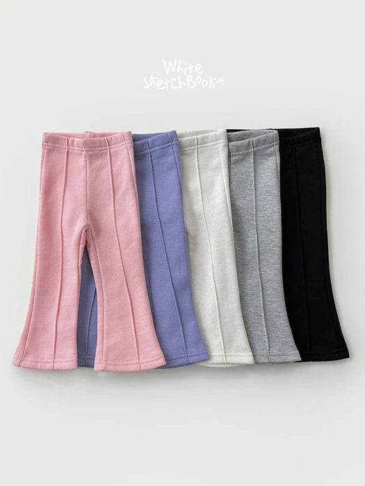 Little Foxx – Pintuck Fleece Bootcut Pants