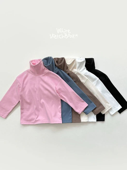 Little Foxx – Peach Turtleneck Tee