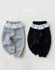 Little Foxx – Rosy Fleece Frill Pants