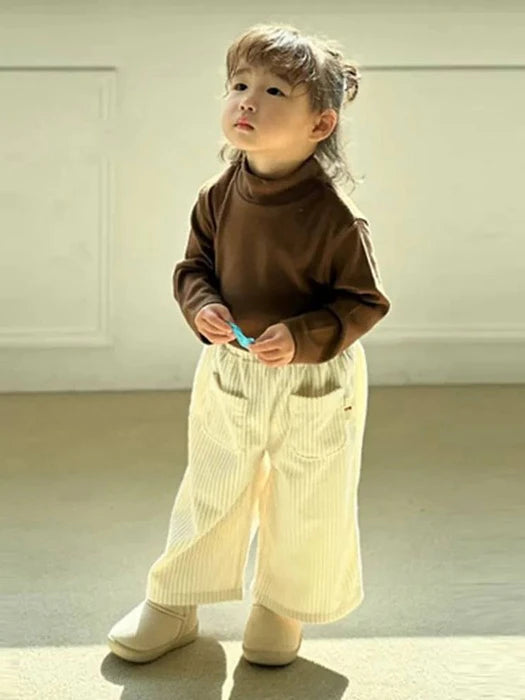 Little Foxx – Corduroy Pocket Wide Pants
