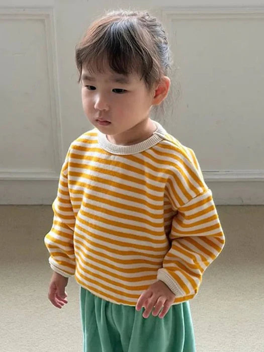 Little Foxx – Fleece Striped Binding Sweatshirt