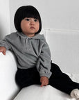 Little Foxx – Velour Button Hoodie