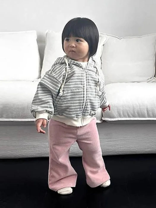 Little Foxx – Ribbed Bootcut Pants