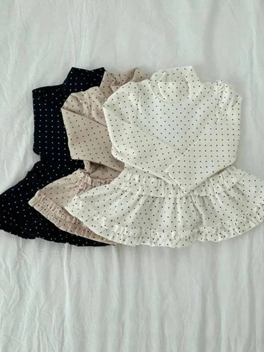 Little Foxx – Merry Dot Frill Tee