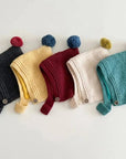Little Foxx – Waffle Knit Pom-pom Hat