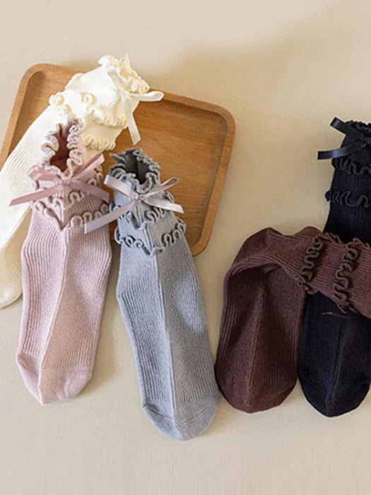 Little Foxx – 3-Tier Frill Ribbon Socks