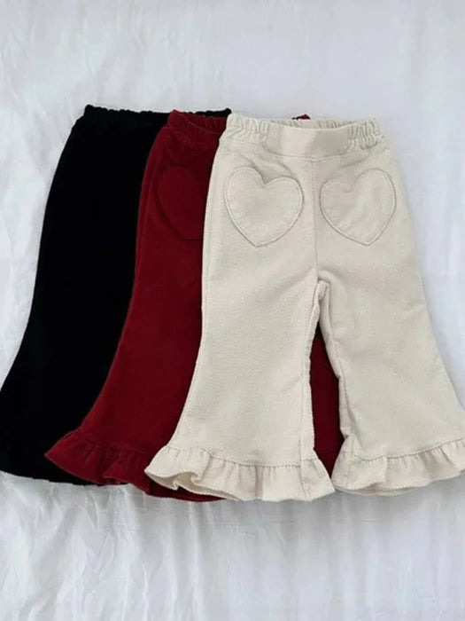 Little Foxx – Heart Frill Bootcut Pants