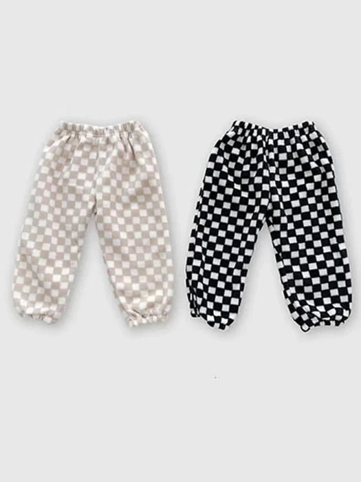 Little Foxx – Checkerboard Fleece Pants