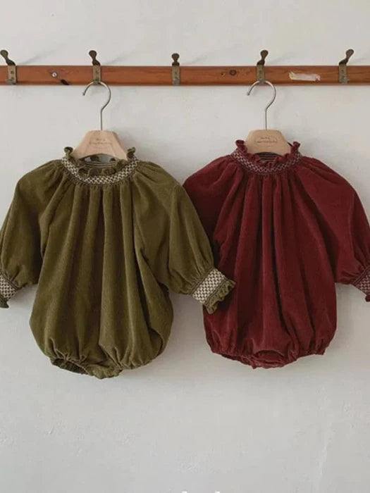 Little Foxx – Corduroy Smock Romper