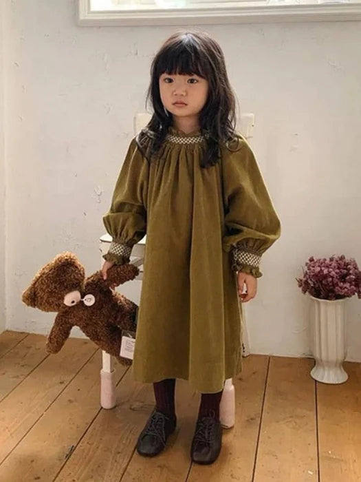 Little Foxx – Corduroy Smock Dress