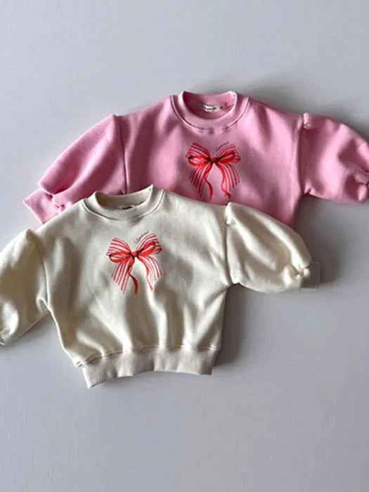 Little Foxx – Ribbon Puff Sweatshirt