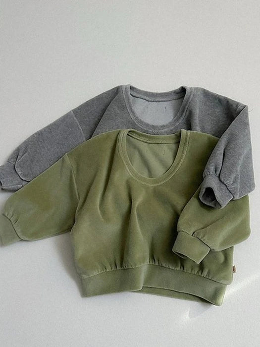 Little Foxx – Velour U-Neck Sweatshirt