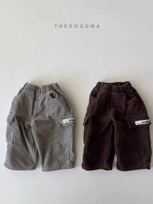 Little Foxx – Corduroy Cargo Fleeced Pants