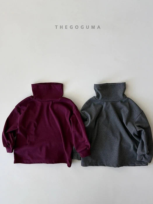 Little Foxx – Solid Stretch Turtleneck Tee