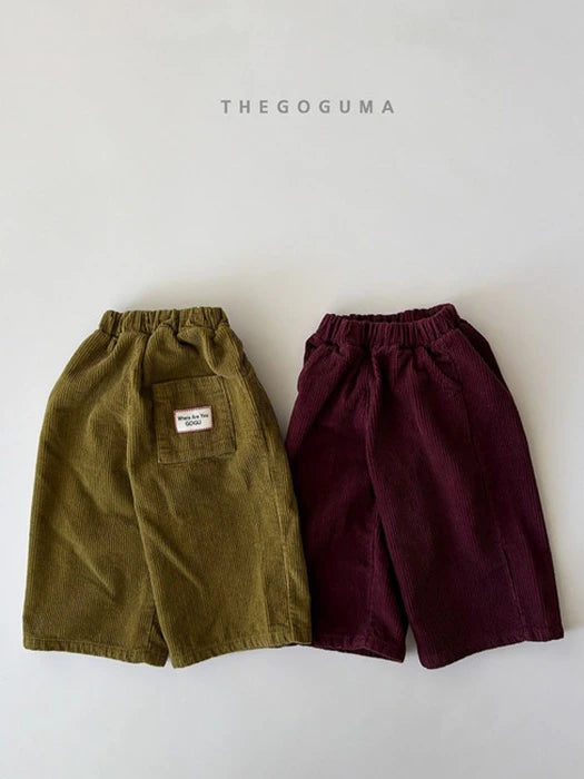 Little Foxx – Color Corduroy Fleeced Pants