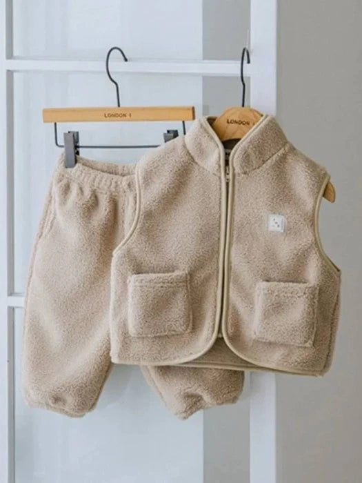 Little Foxx – Teddy Bear Vest Set Top &amp; Bottom Set