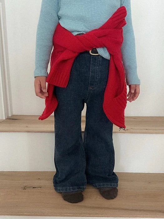 Little Foxx – Chenille Bootcut Denim Pants