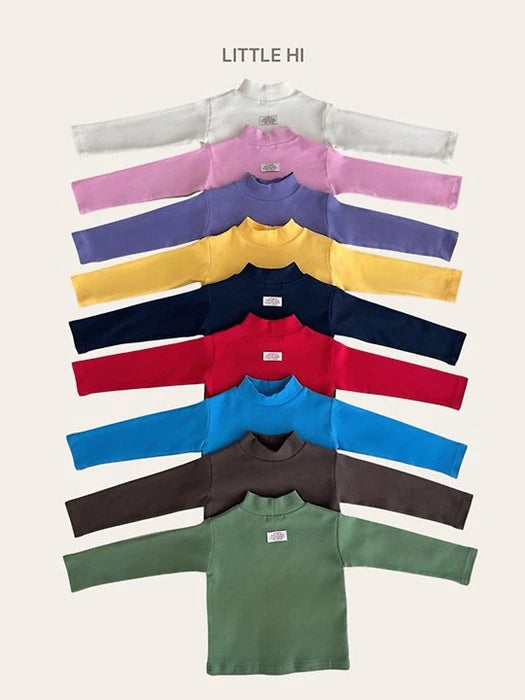 Little Foxx – Lolly Pop Peach Turtleneck Tee