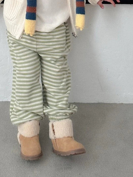 Little Foxx – Cherry Striped Jogger Pants