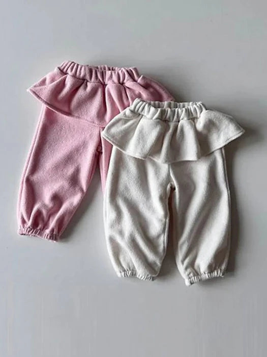 Little Foxx – Terry Fleeced Frill Jogger Pants