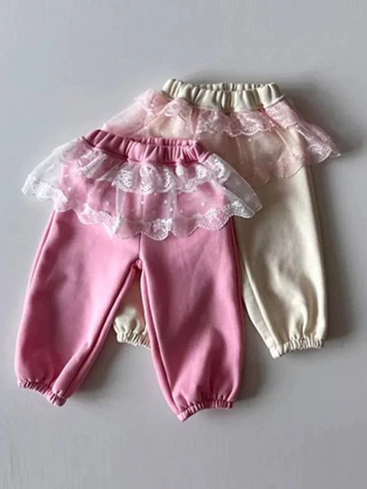 Little Foxx – Lace 2-Tier Jogger Pants