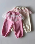 Little Foxx – Lace 2-Tier Jogger Pants
