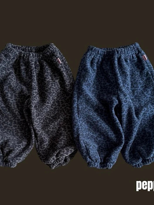 Leopard Jogger Pants von Pepper – Jogginghose für Kinder aus Korea