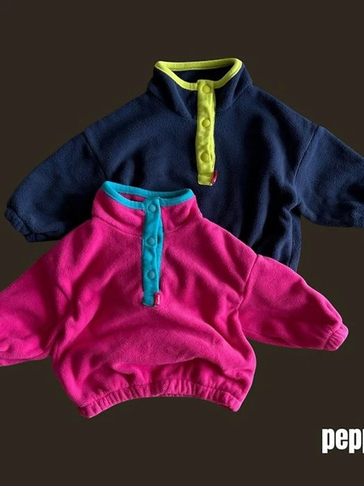 Color Block Anorak von Pepper – Sweatshirt für Kinder aus Korea