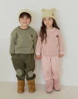 Bbangtteok Top & Bottom Set (Fleece) von Ggomenge – Set für Kinder aus Korea